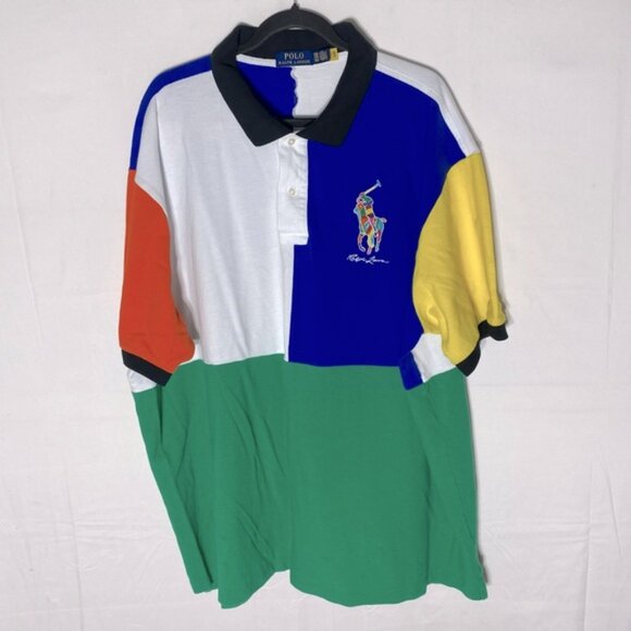 Polo by Ralph Lauren Big Pony Colorblock Polo Shirt 3XL - Picture 13 of 13